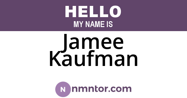 Jamee Kaufman