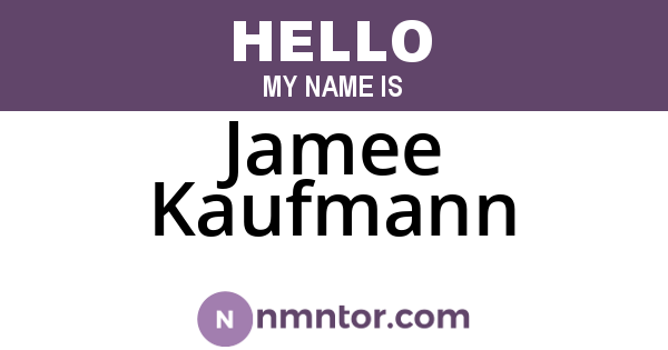 Jamee Kaufmann