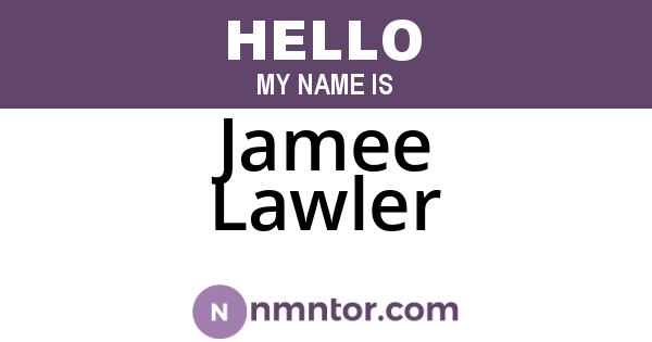Jamee Lawler
