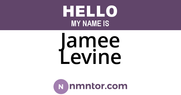 Jamee Levine