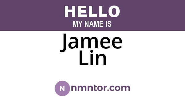 Jamee Lin