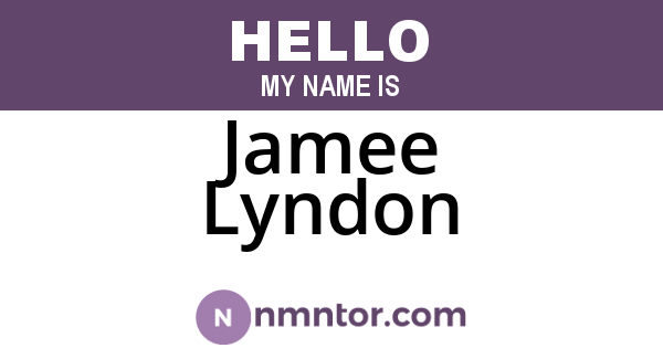 Jamee Lyndon
