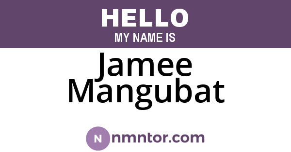 Jamee Mangubat