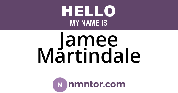 Jamee Martindale