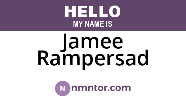 Jamee Rampersad