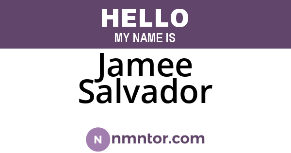 Jamee Salvador