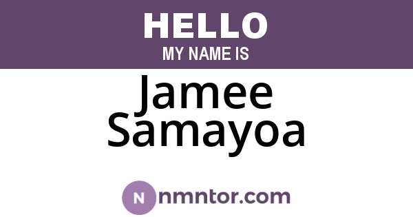 Jamee Samayoa