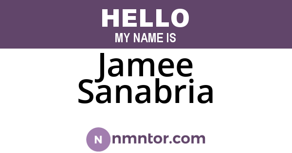 Jamee Sanabria