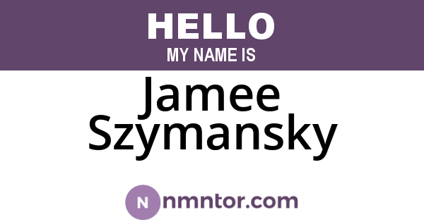 Jamee Szymansky