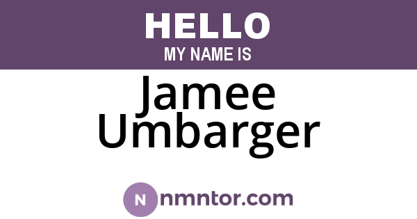 Jamee Umbarger