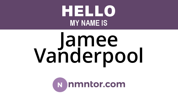 Jamee Vanderpool