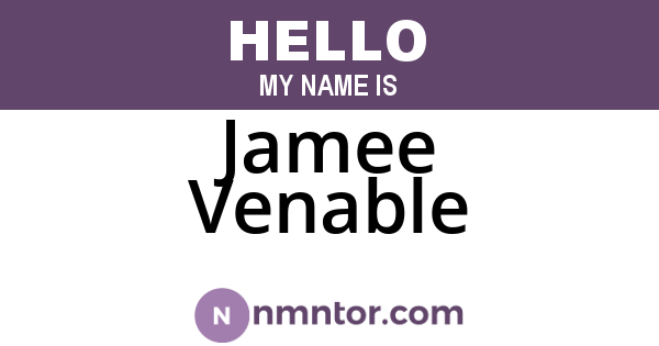 Jamee Venable