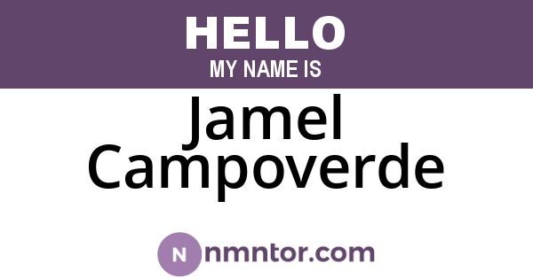 Jamel Campoverde