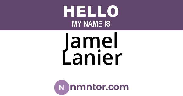 Jamel Lanier