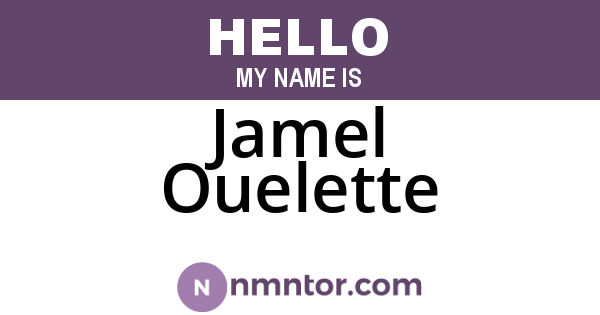 Jamel Ouelette