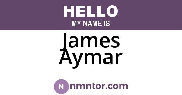 James Aymar