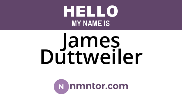 James Duttweiler