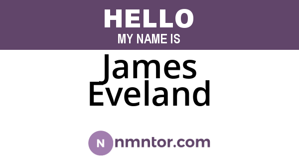 James Eveland