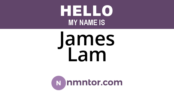 James Lam