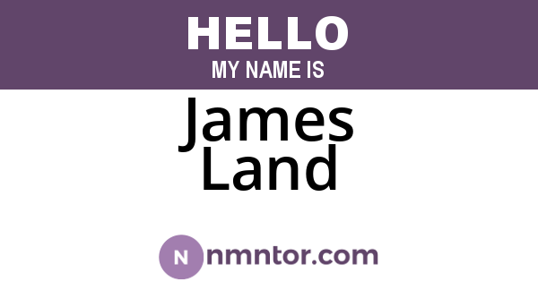 James Land