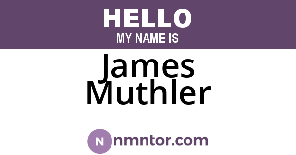 James Muthler