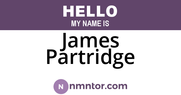 James Partridge