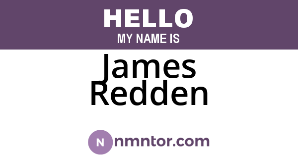James Redden