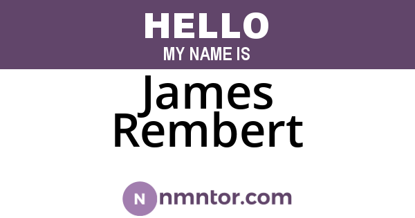 James Rembert