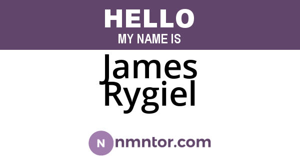 James Rygiel