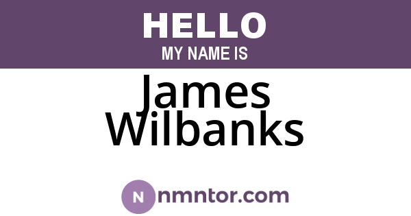 James Wilbanks