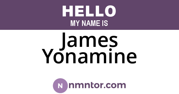 James Yonamine