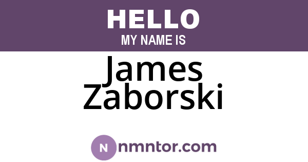 James Zaborski