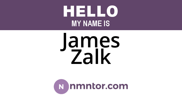 James Zalk
