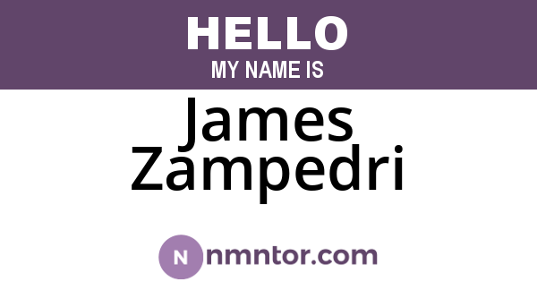 James Zampedri
