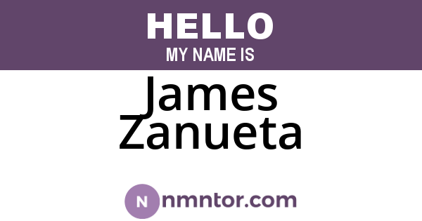 James Zanueta