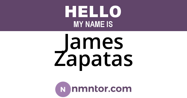 James Zapatas