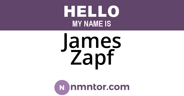 James Zapf