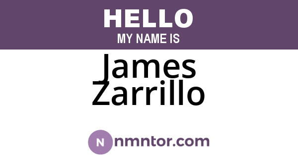 James Zarrillo