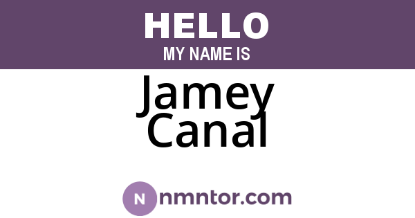 Jamey Canal
