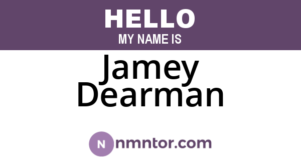 Jamey Dearman