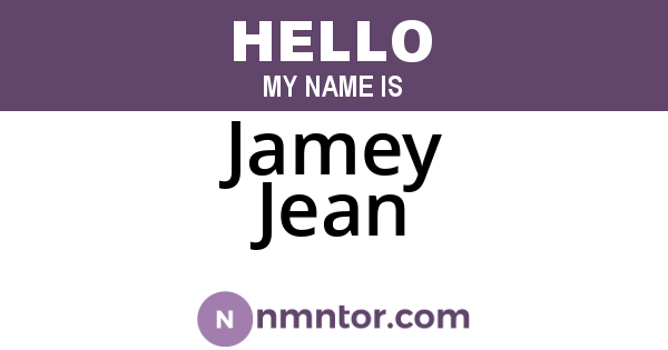 Jamey Jean