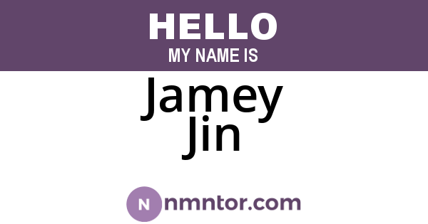 Jamey Jin