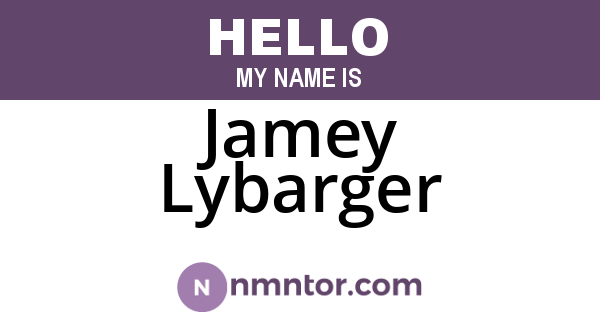 Jamey Lybarger