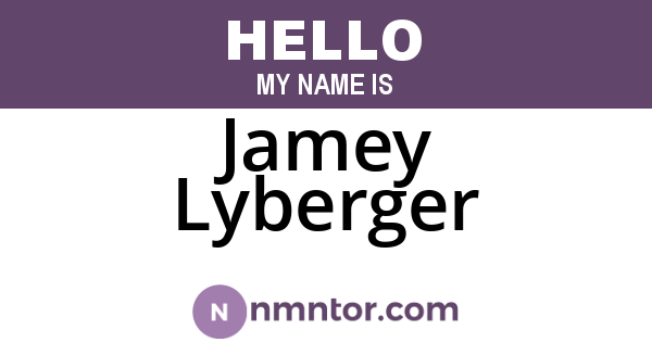 Jamey Lyberger