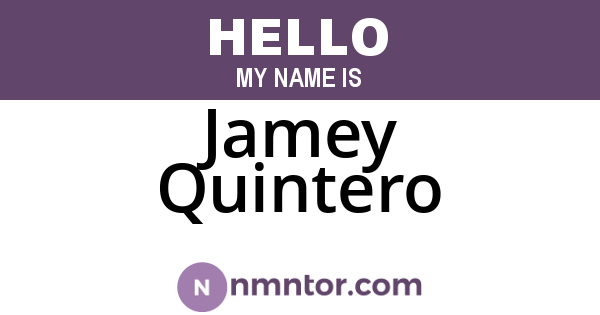 Jamey Quintero