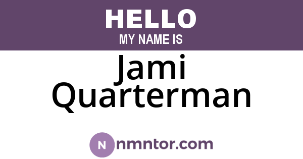 Jami Quarterman