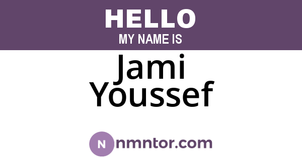 Jami Youssef