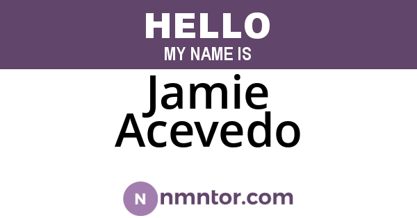 Jamie Acevedo