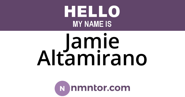 Jamie Altamirano