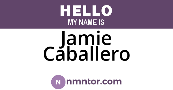 Jamie Caballero